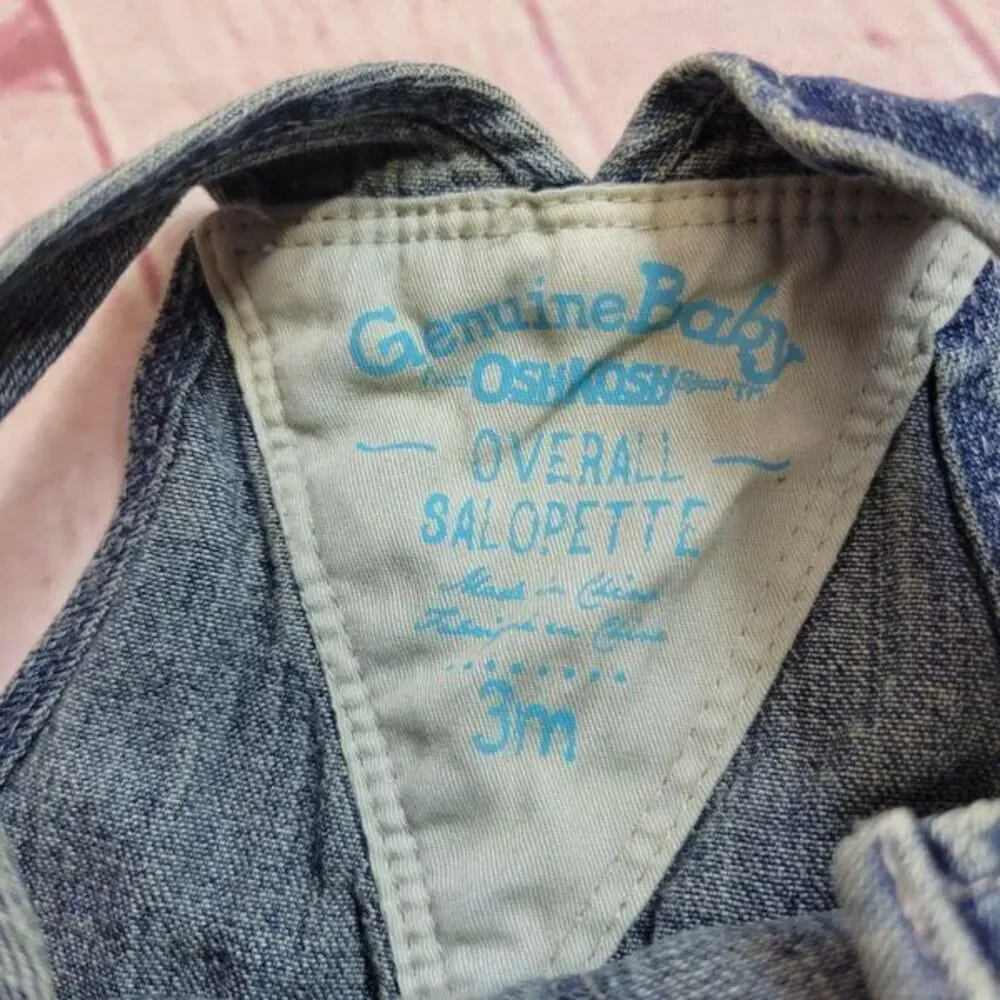OshKosh denim overalls 3mo